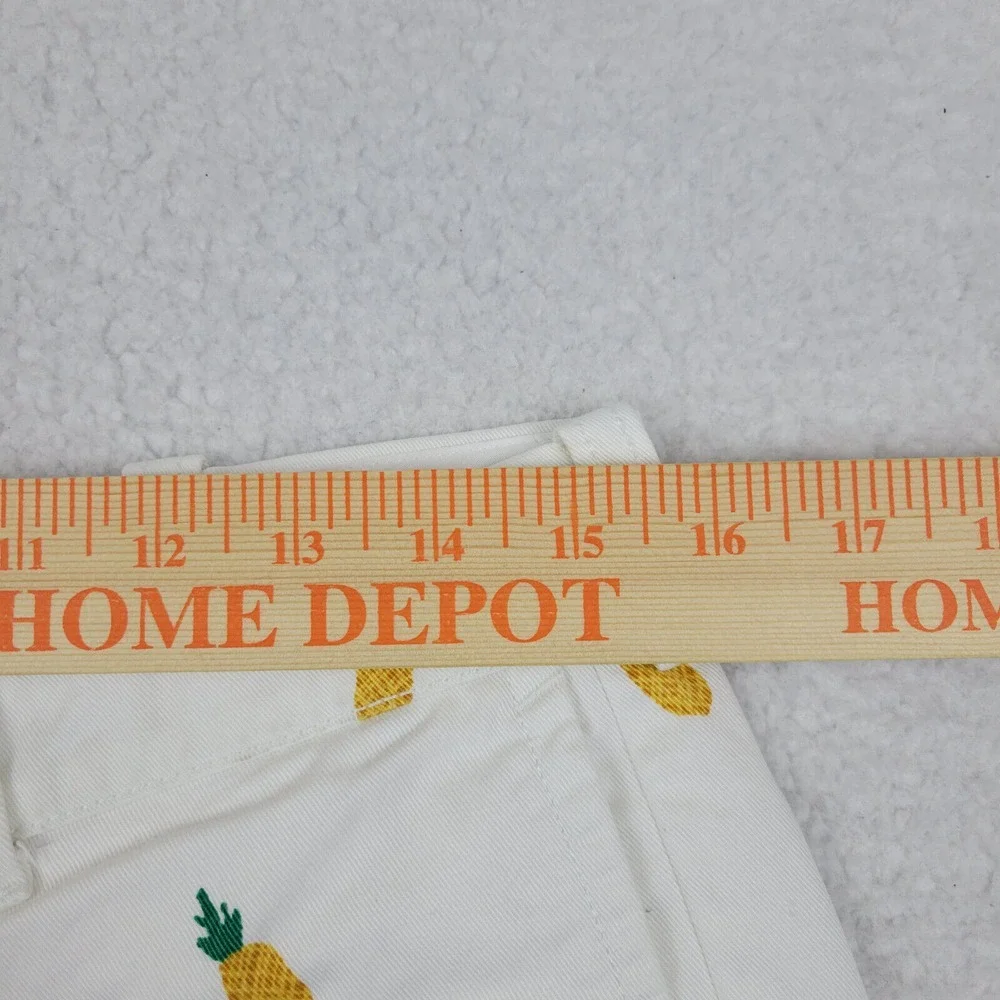 J.Crew‎ Gramercy White Pineapple Chino Shorts Mens 31W 9